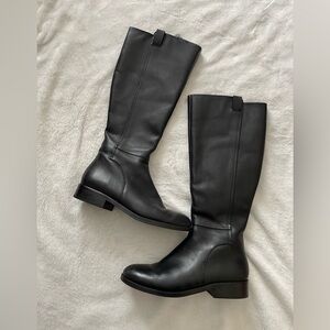 Cole Haan Black Heeled Boots 8.5